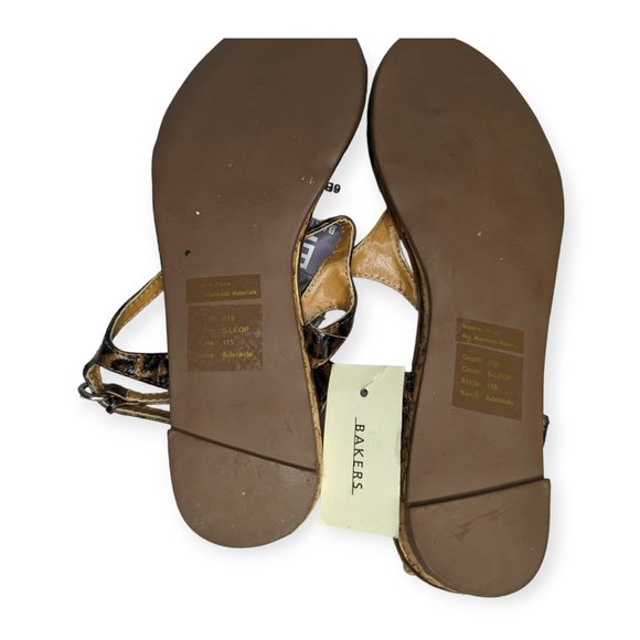 NWT Bakers Adelaide Leopard Print Sandals Size 6B - Picture 7 of 8